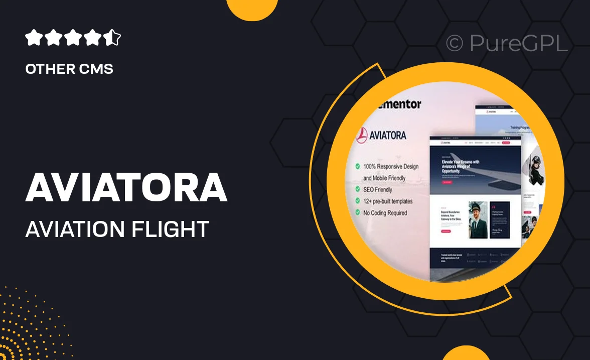 Aviatora – Aviation & Flight School Elementor Pro Template Kit