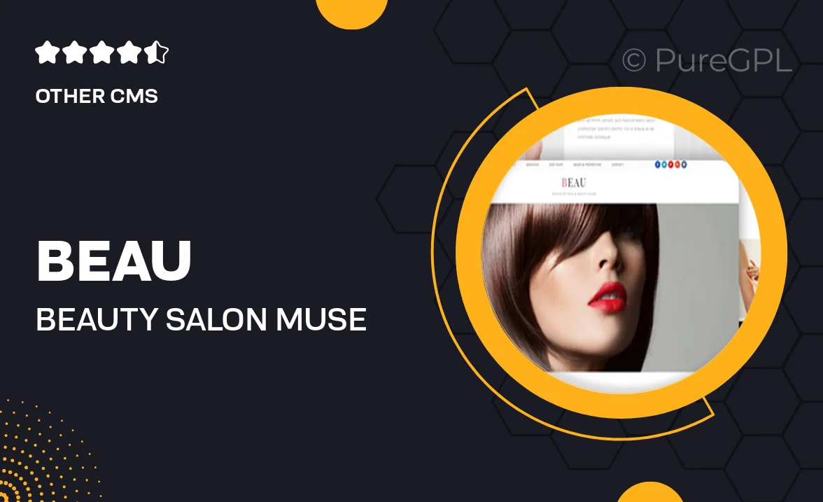 Beau – Beauty Salon Muse Template