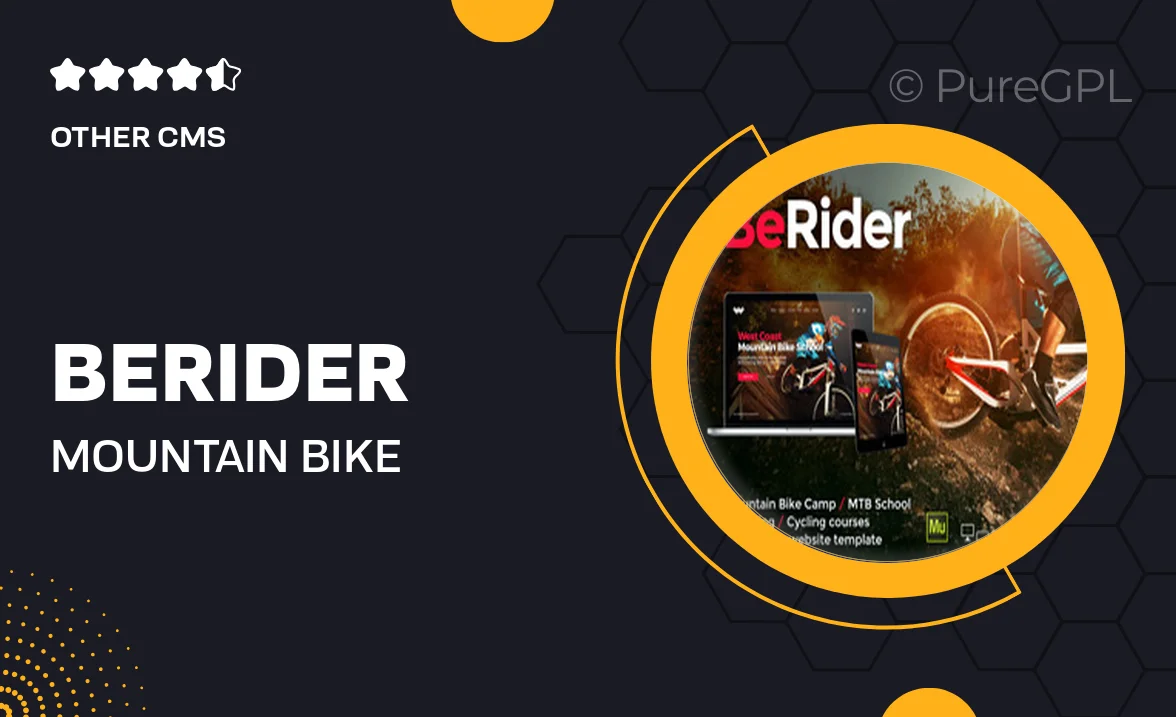 BeRider – Mountain Bike School / Cycling Courses Muse Template