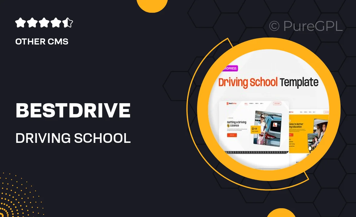 BestDrive – Driving School Elementor Template Kit