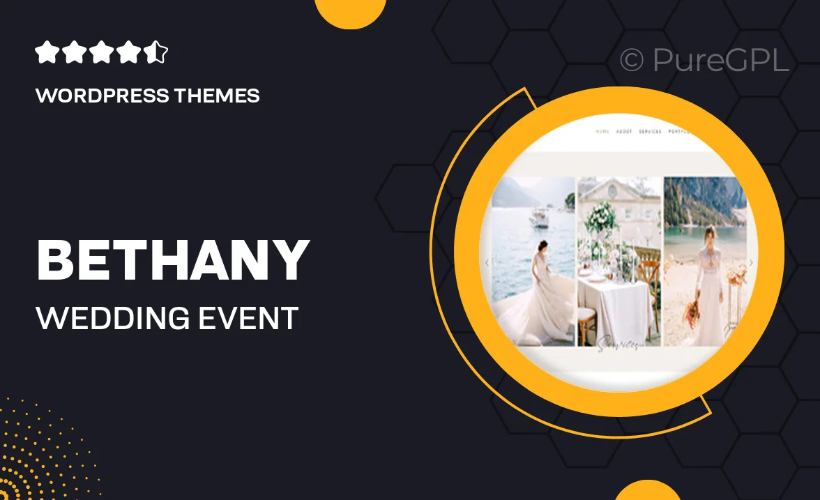 Bethany – Wedding & Event Planner WordPress