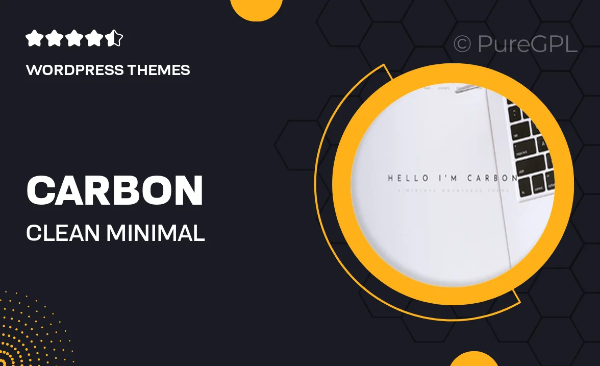 Carbon – Clean Minimal Multipurpose WordPress Theme