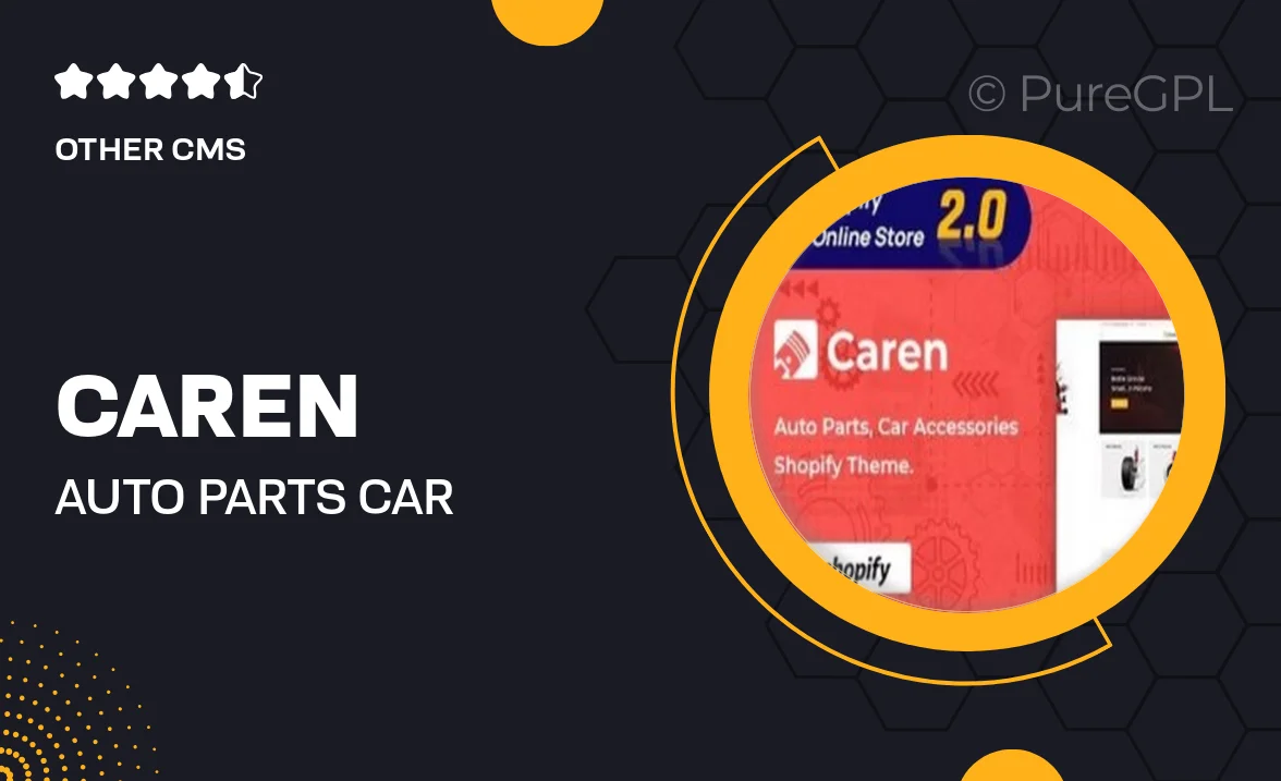 Caren – Auto Parts, Car Accessories Shopify Theme