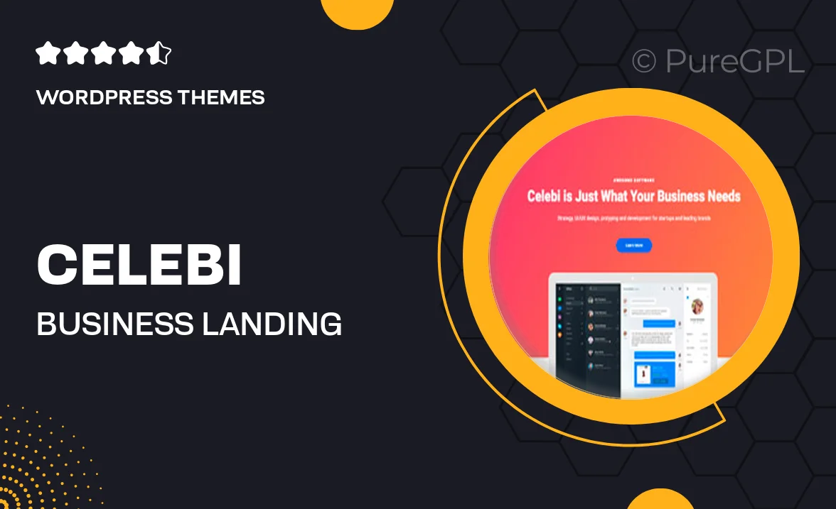 Celebi – Business Landing Page