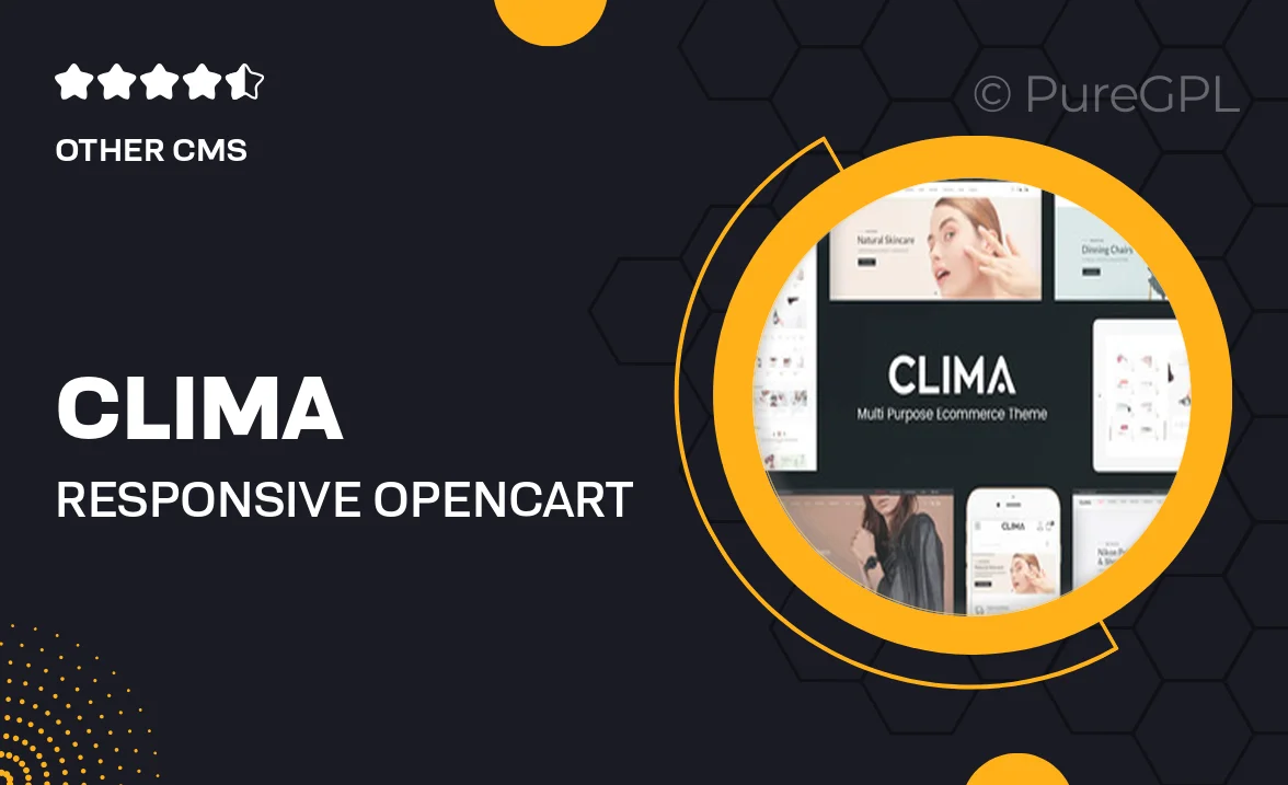 Clima – Responsive OpenCart Theme (Included Color Swatches)