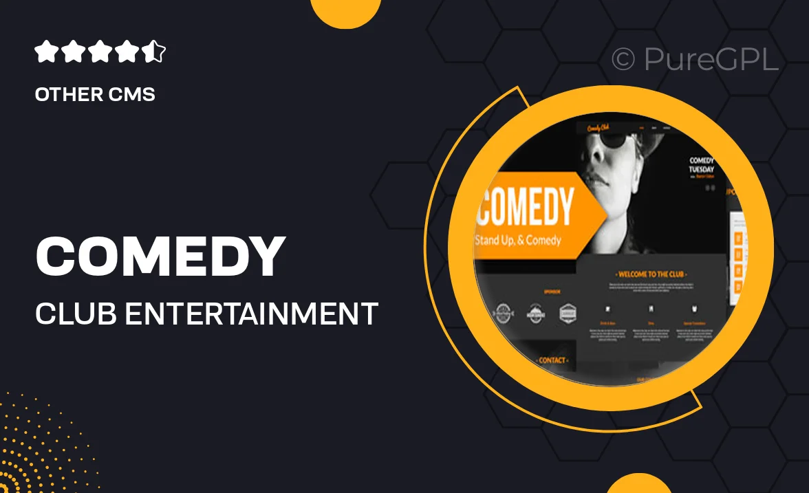 Comedy – Club Entertainment Club Muse Template YR