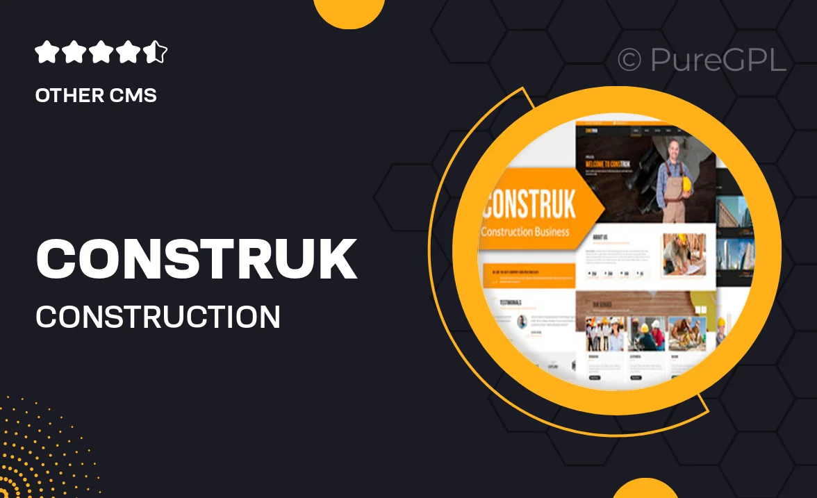 Construk – Construction Business Muse Template YR