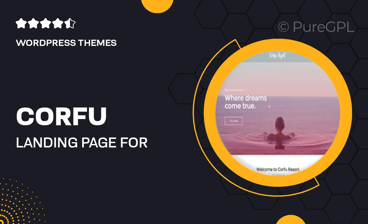 Corfu – Landing Page For Hotels