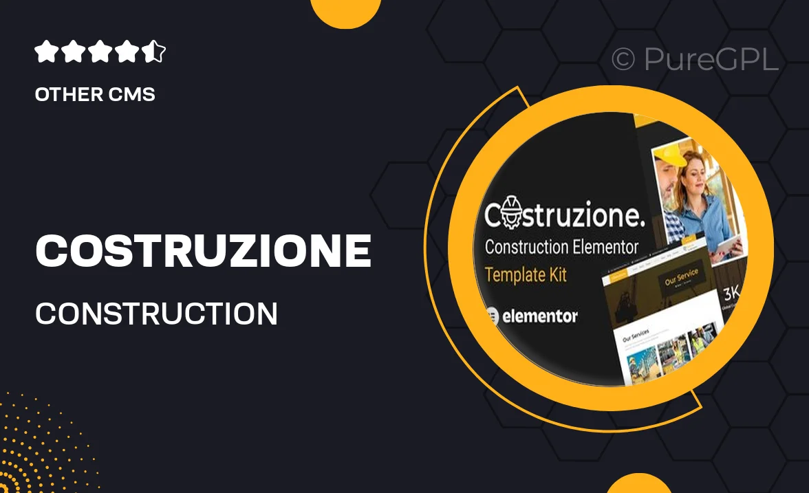 Costruzione – Construction Elementor Template Kit