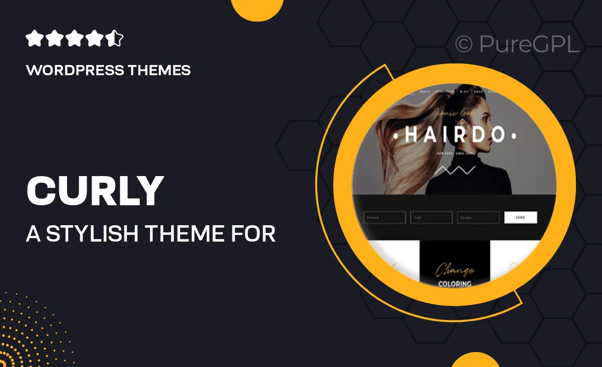 Curly – A Stylish Theme for Hairdressers and Hair Salons