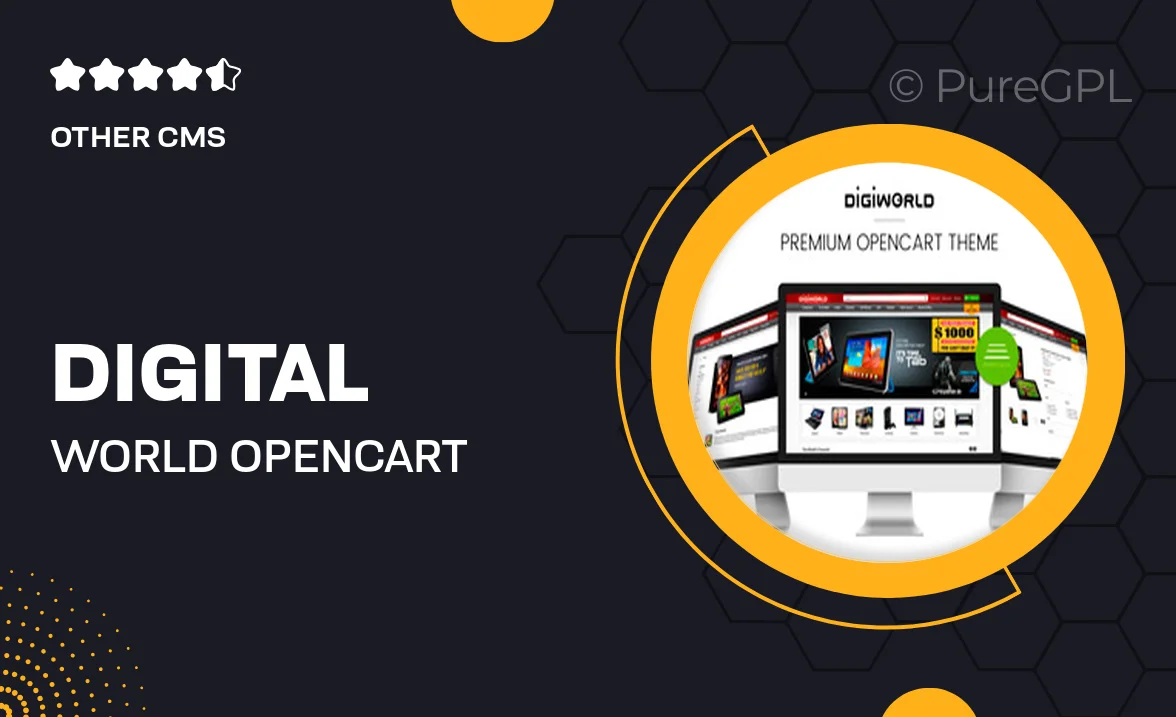 Digital World OpenCart Theme Premium Responsive