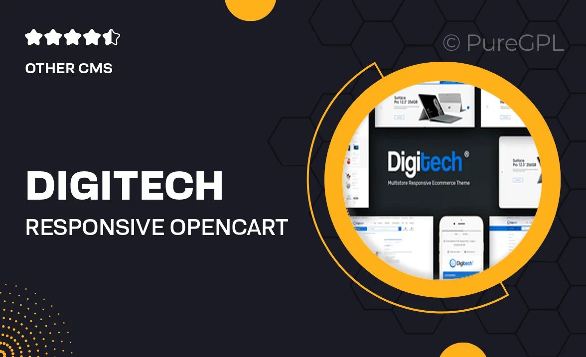 Digitech – Responsive OpenCart 3.x Theme