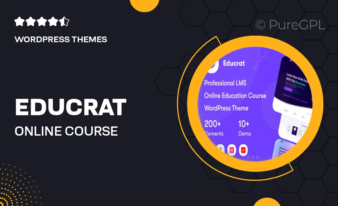 Educrat – Online Course Education WordPress Theme