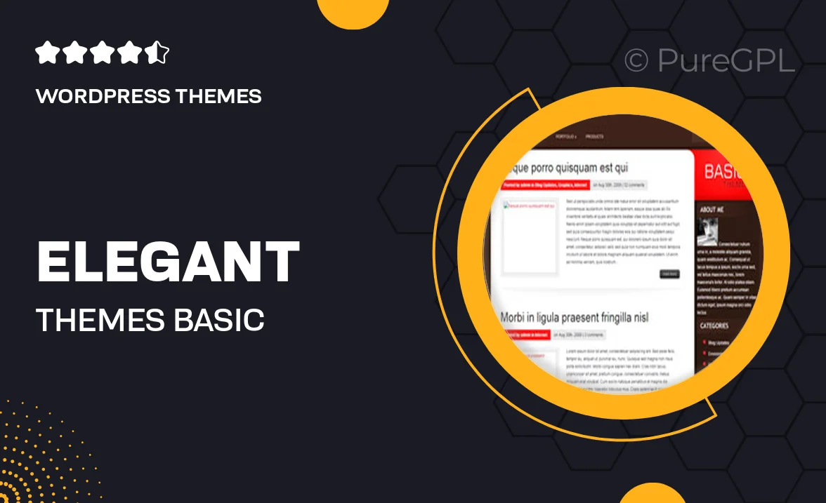 Elegant themes | Basic