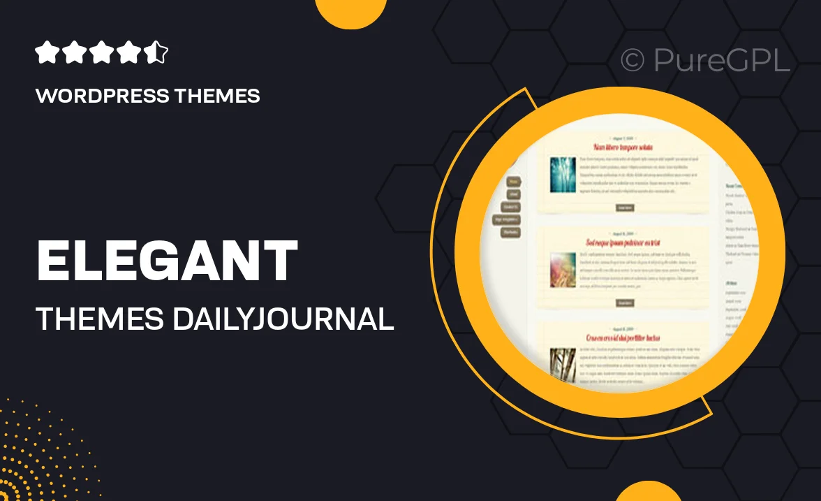 Elegant themes | DailyJournal