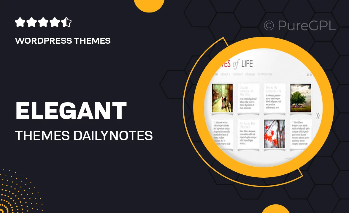 Elegant themes | DailyNotes