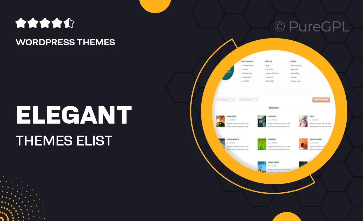 Elegant themes | eList