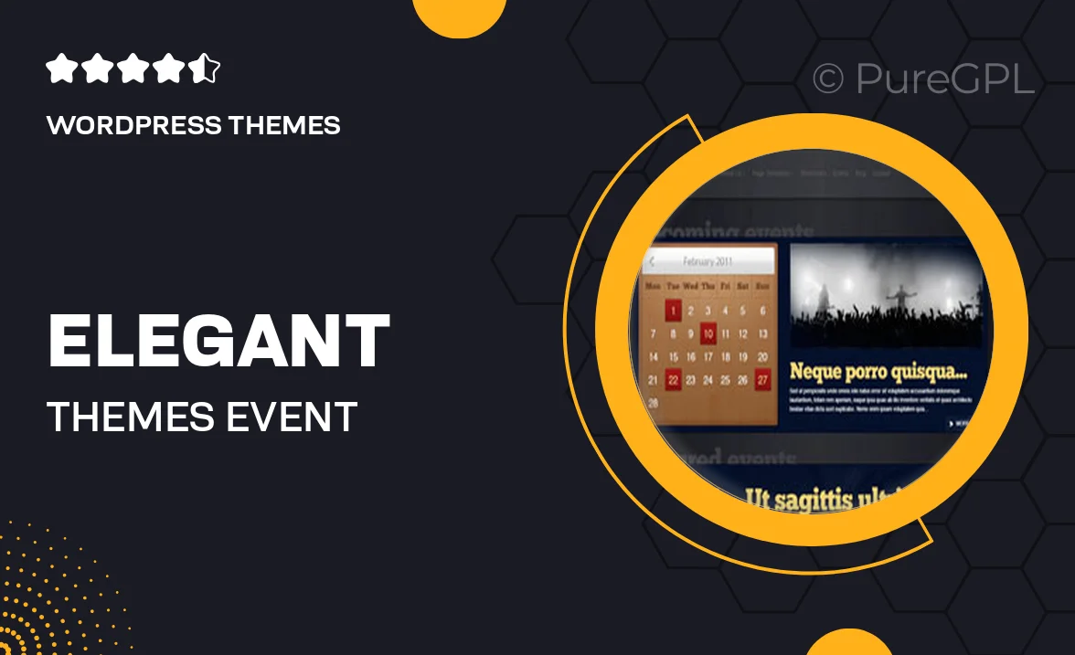 Elegant themes | Event