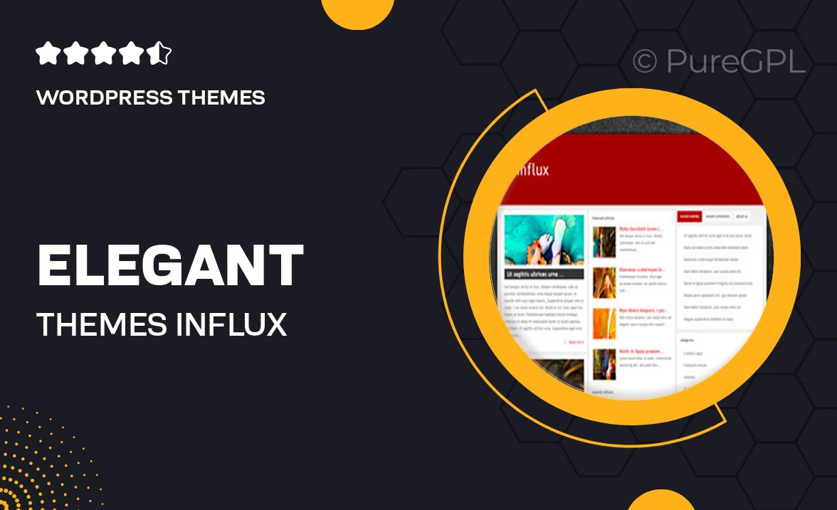 Elegant themes | Influx