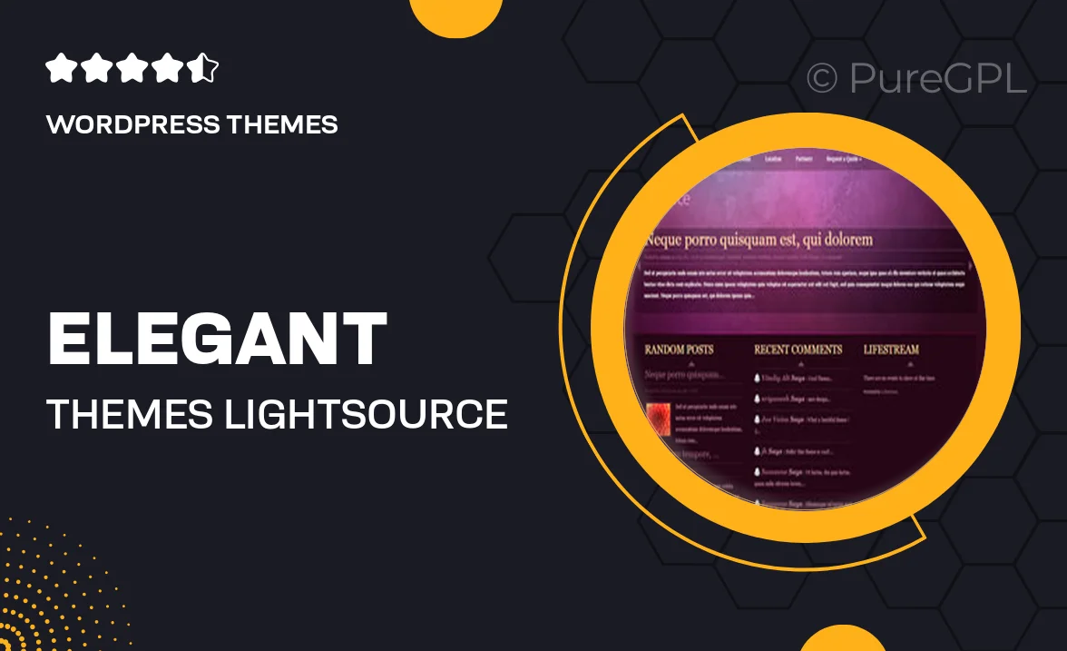 Elegant themes | LightSource