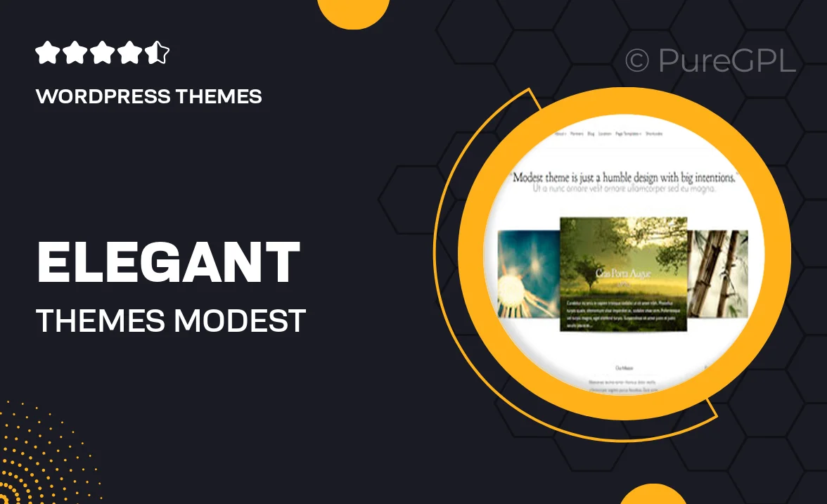 Elegant themes | Modest