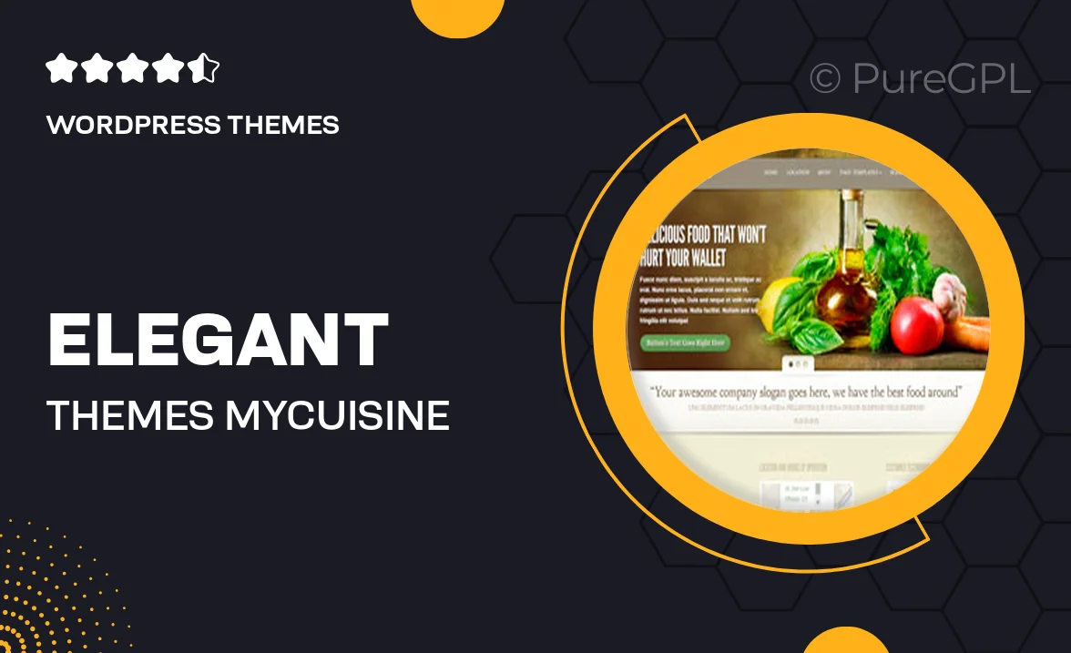 Elegant themes | MyCuisine