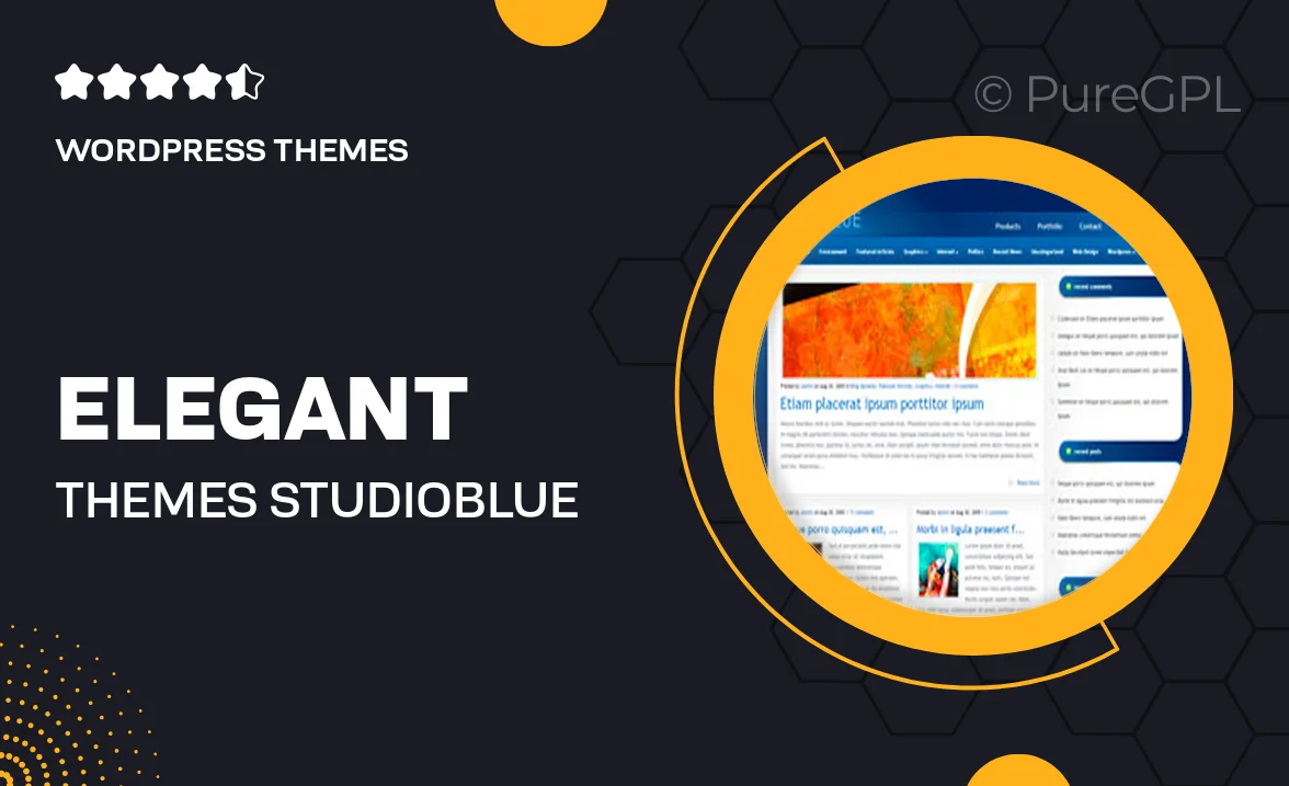 Elegant themes | StudioBlue