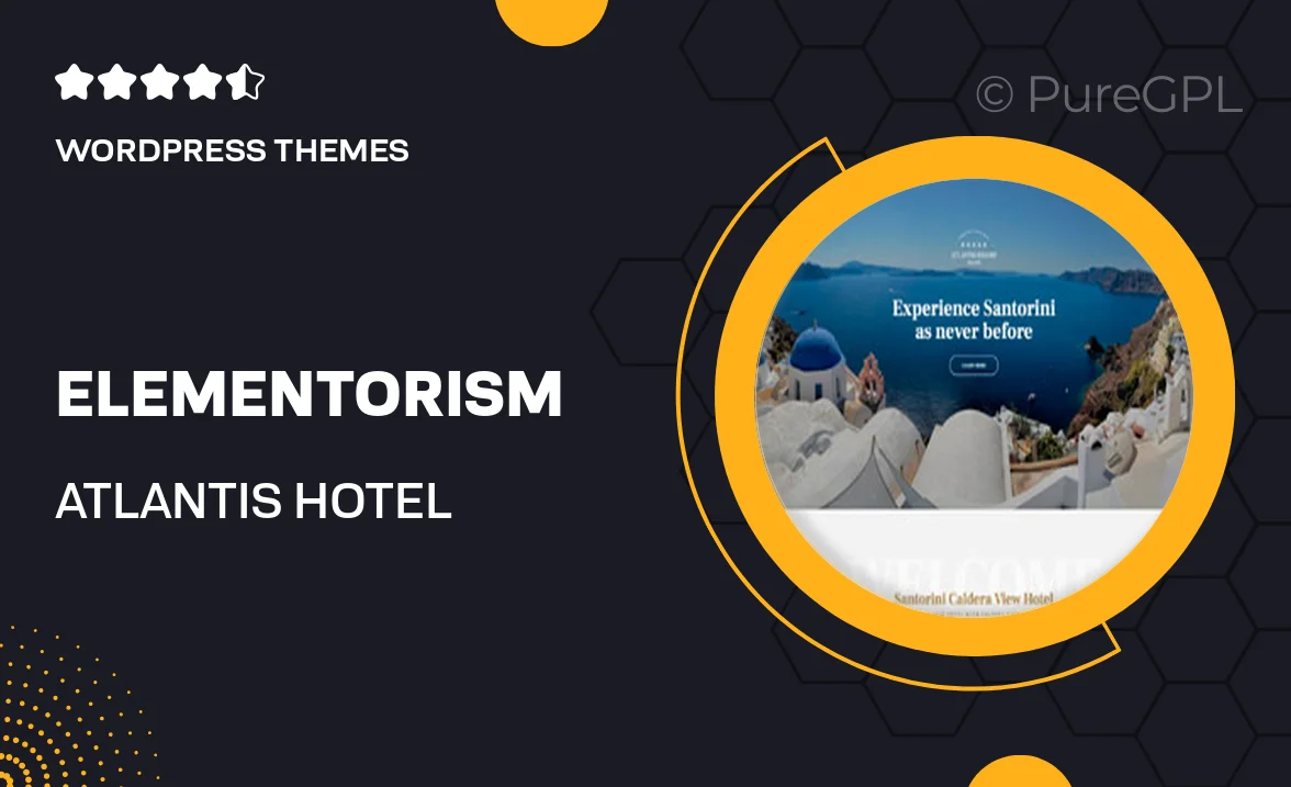 Elementorism | Atlantis – Hotel Landing Page