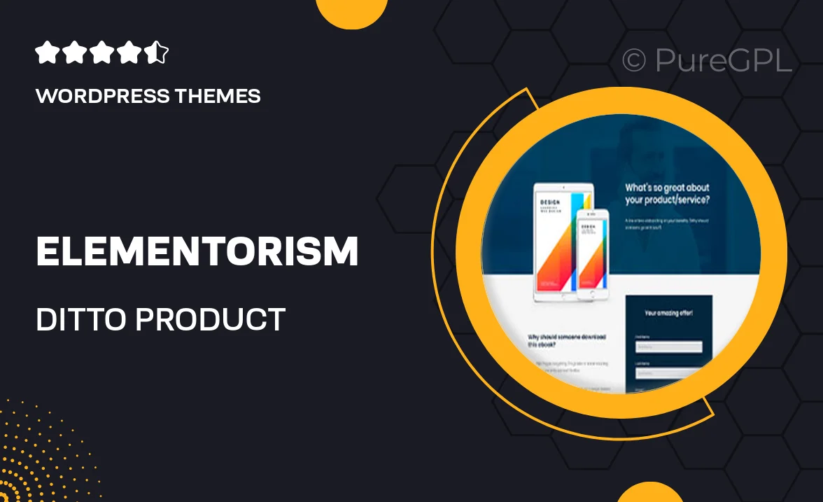 Elementorism | Ditto – Product Landing Page