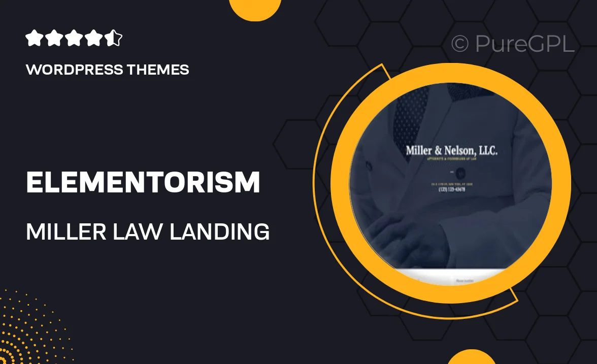 Elementorism | Miller – Law Landing Page