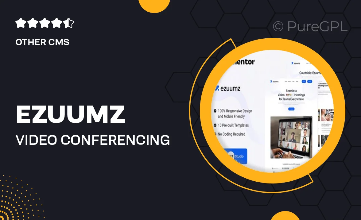 Ezuumz – Video Conferencing & Webinar App Elementor Template Kit