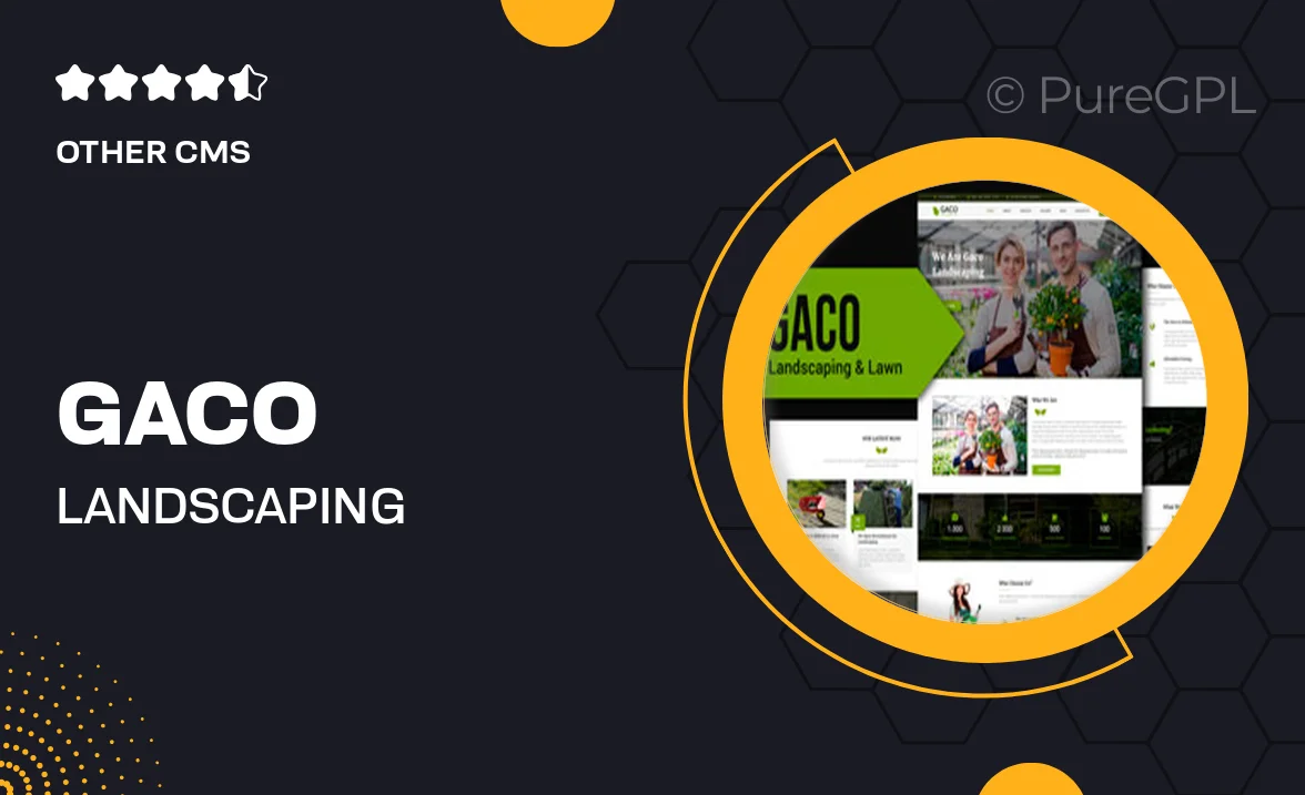 Gaco – Landscaping & Gardening Muse Template YR