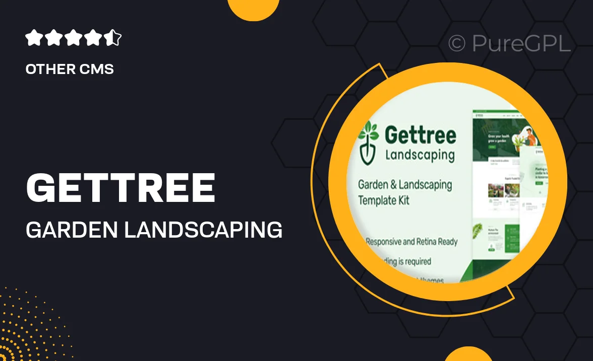 Gettree – Garden & Landscaping Elementor Template Kit