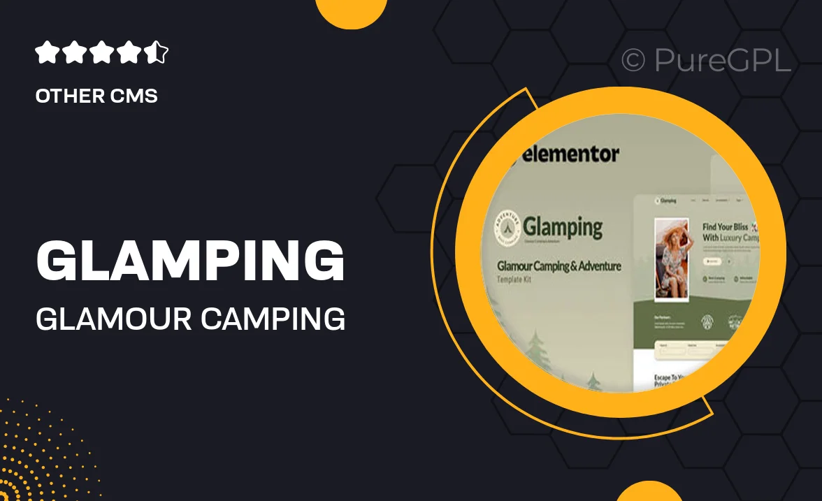 Glamping – Glamour Camping & Adventure Elementor Template Kit