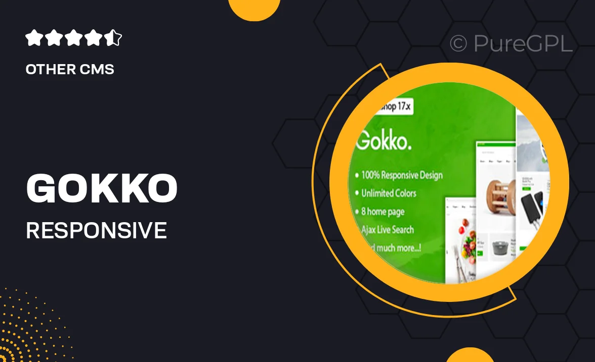 Gokko – Responsive Prestashop 1.7 Theme