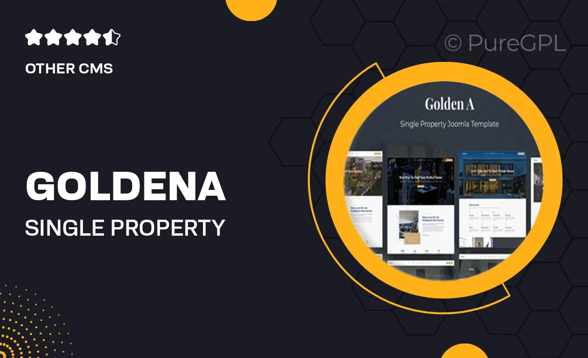 GoldenA – Single Property Joomla 5 Template