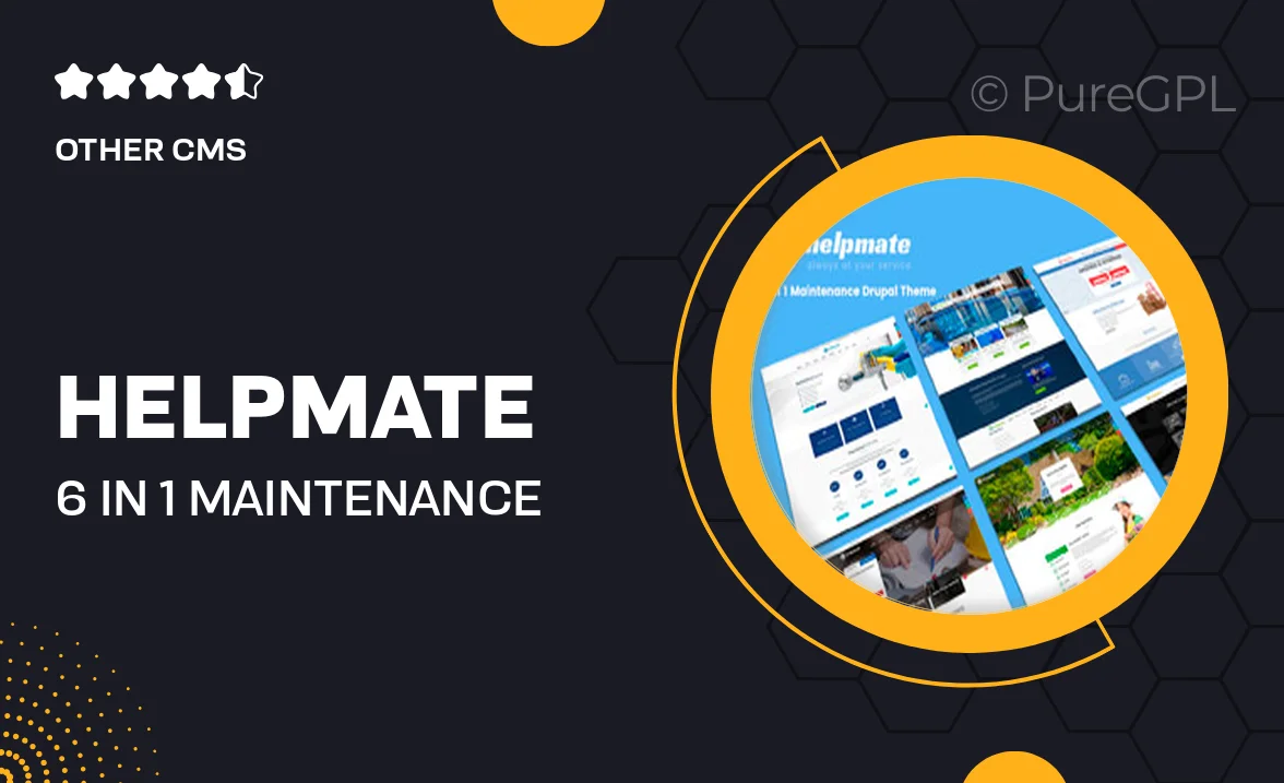 Helpmate – 6 in 1 Maintenance Drupal Theme