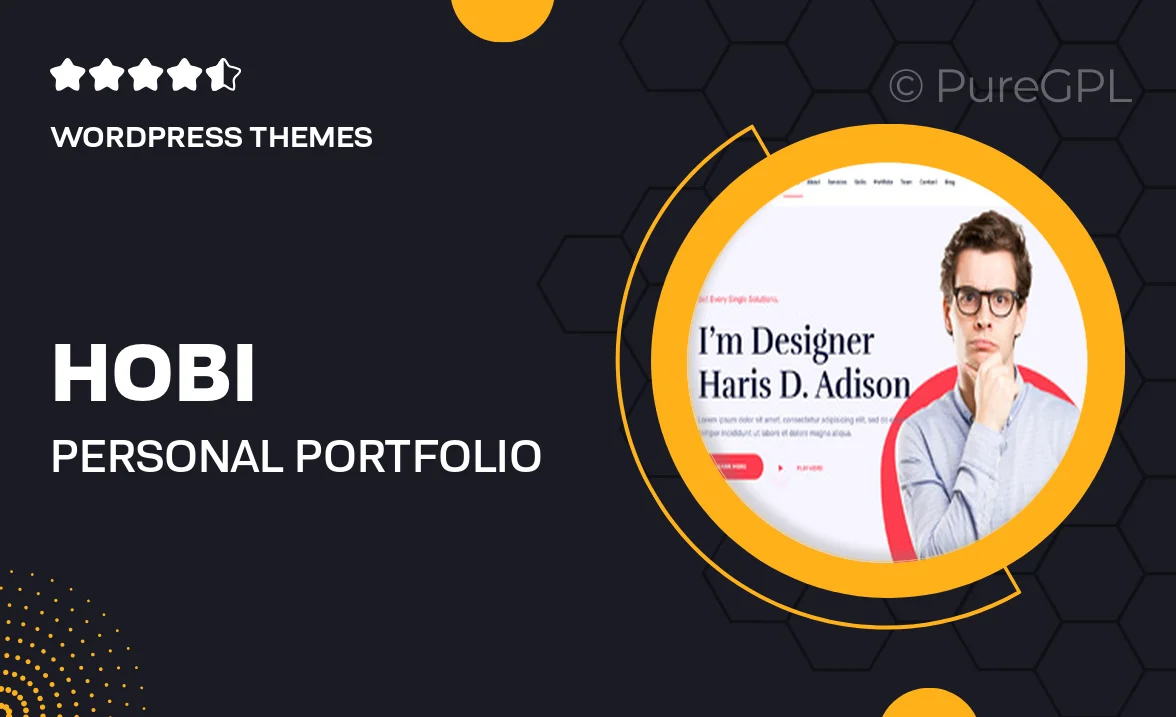 Hobi – Personal Portfolio WordPress Theme