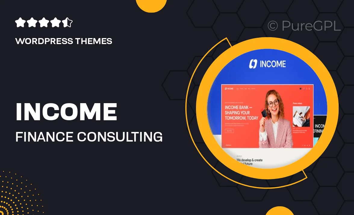 Income – Finance & Consulting Business WordPress Theme