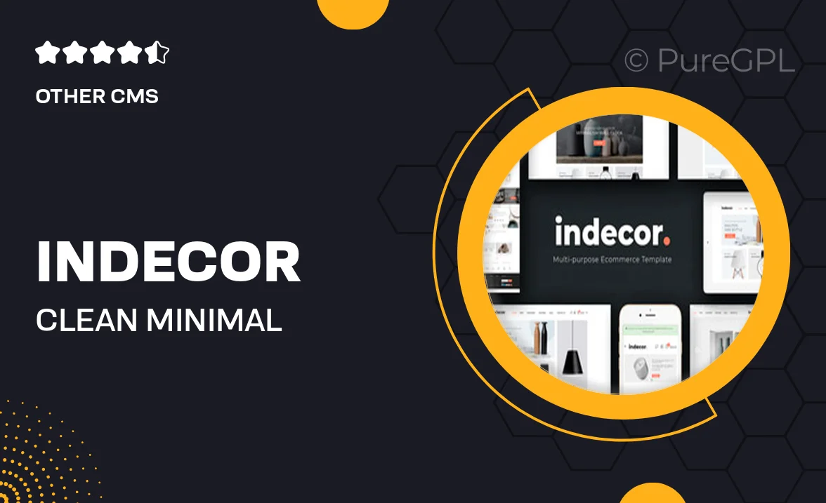 Indecor – Clean & Minimal OpenCart Theme