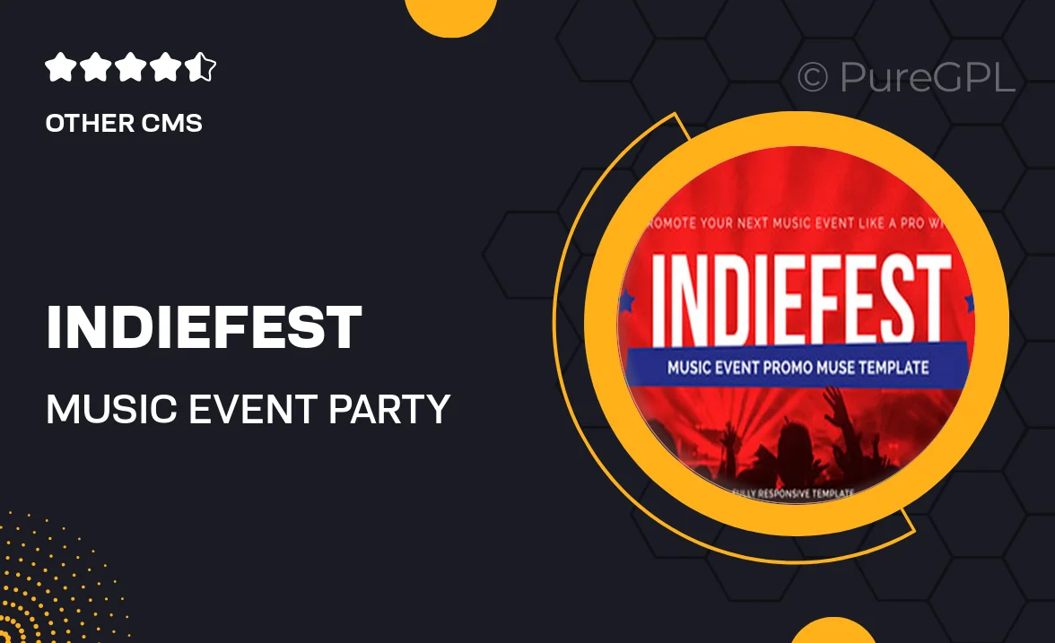 Indiefest – Music Event / Party Muse Website Template