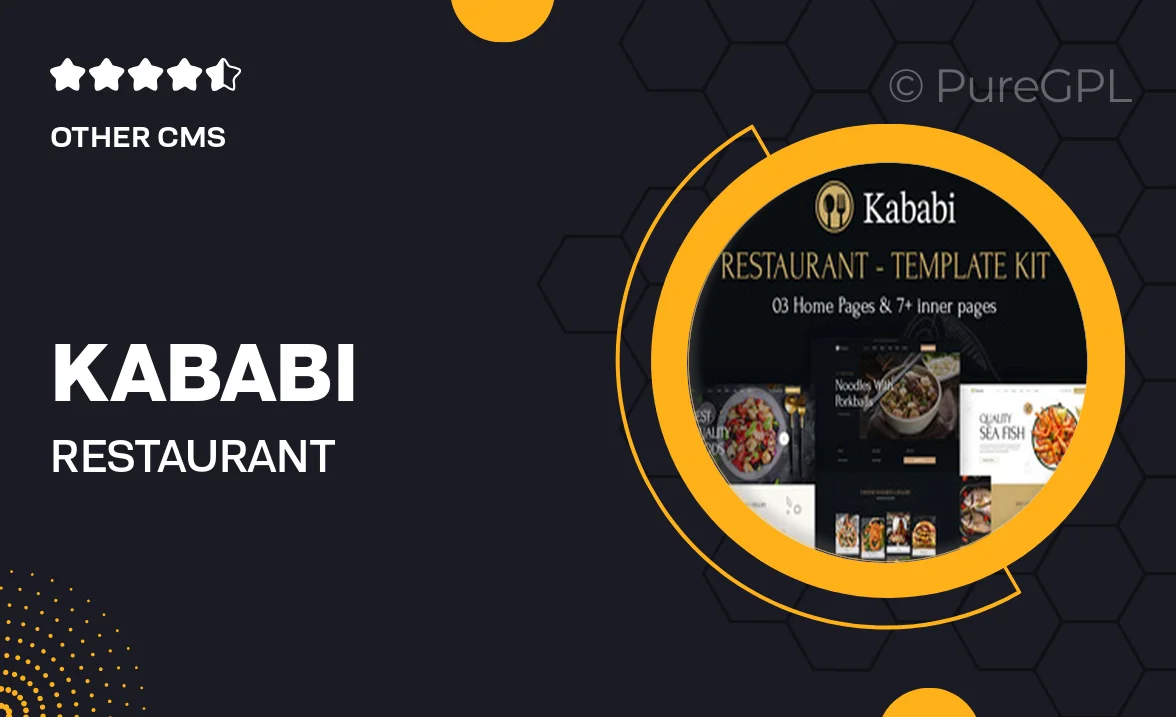 Kababi – Restaurant Elementor Template Kit