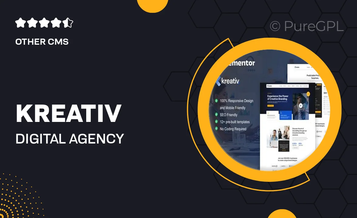 Kreativ – Digital Agency & Creative Branding Elementor Pro Template Kit