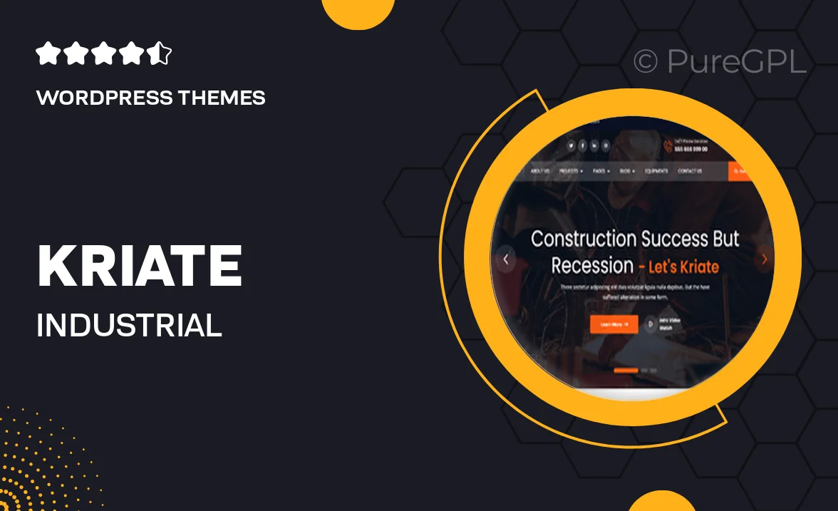 Kriate – Industrial Construction Multipurpose WordPress Theme