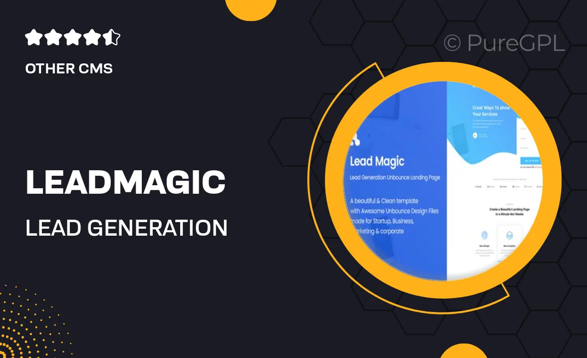 LeadMagic – Lead Generation Unbounce Landing Page Template