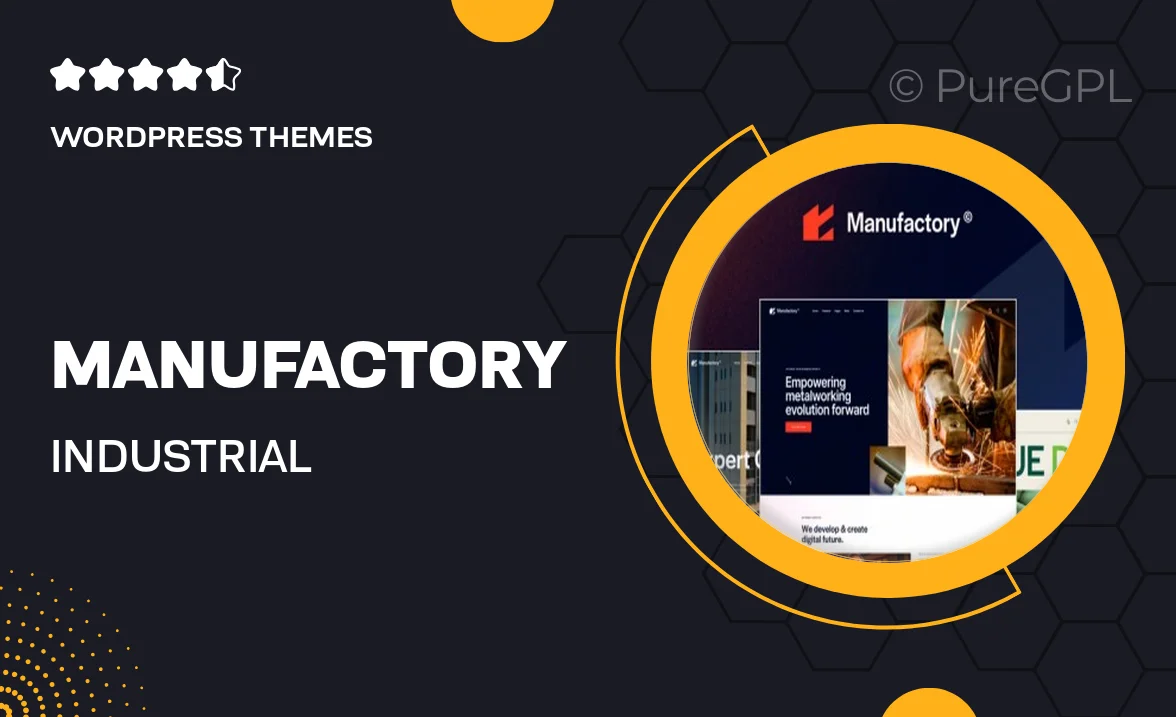 Manufactory – Industrial WordPress Theme