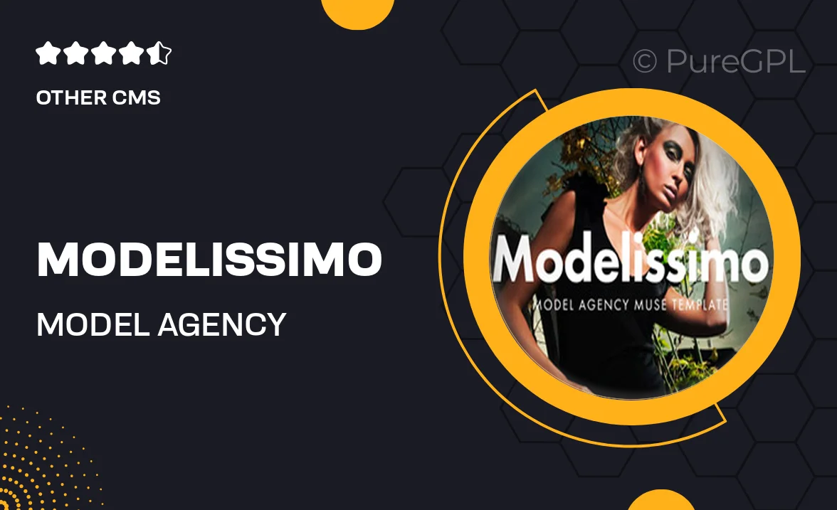 Modelissimo – Model Agency Website Muse Template