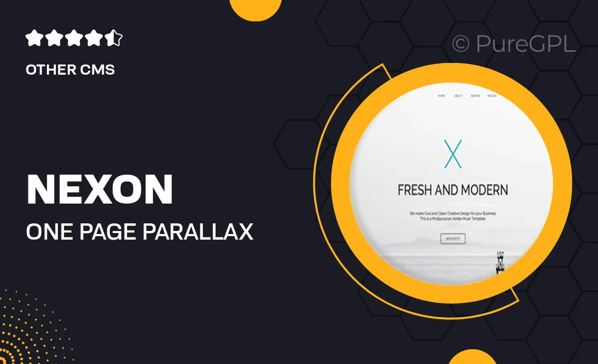 NeXon – One Page Parallax Multi-Purpose Muse Template