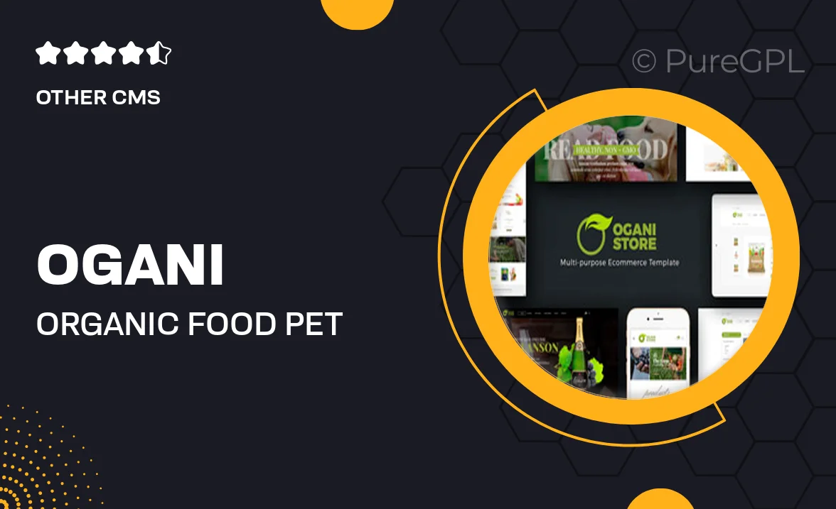 Ogani – Organic, Food, Pet, Alcohol Prestashop