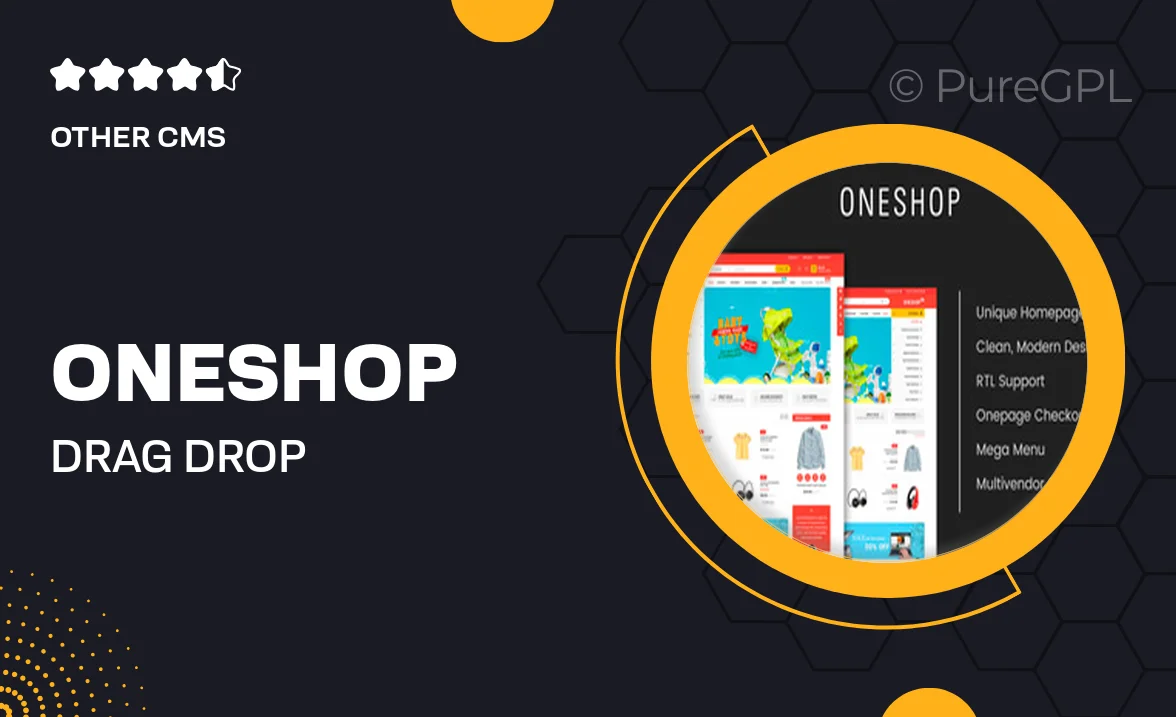 OneShop – Drag & Drop Muti-vendor & Multipurpose Responsive OpenCart 3 Theme